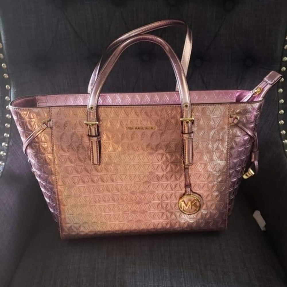 Michael Kors Metallic Voyager tote [TRADE]